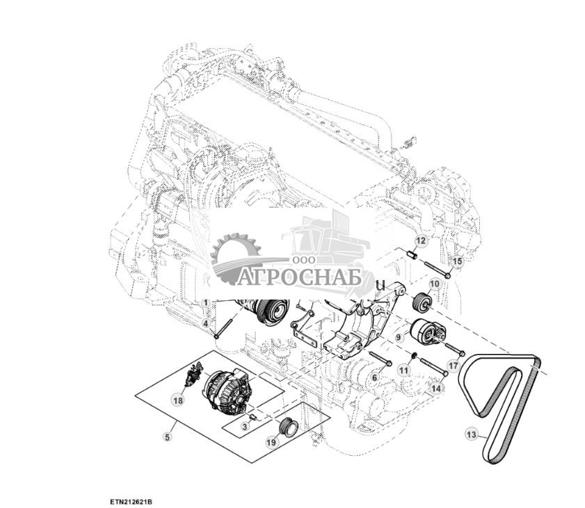 Генератор и компрессор, 240 A, двигатель объемом 15,0 L (807115 - ) - ST946164 179.jpg